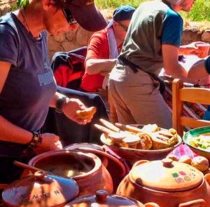 Traditional lunch in Sacred Valley