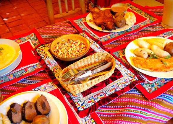 Traditional lunch in South East Cusco 